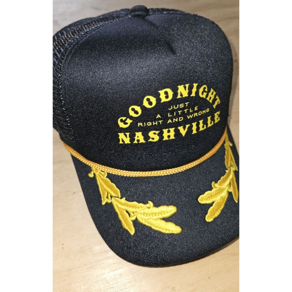 Jelly Roll Goodnight Nashville Tour 2024 Beautifully Broken Black Mesh Hat Otto - Picture 8 of 8